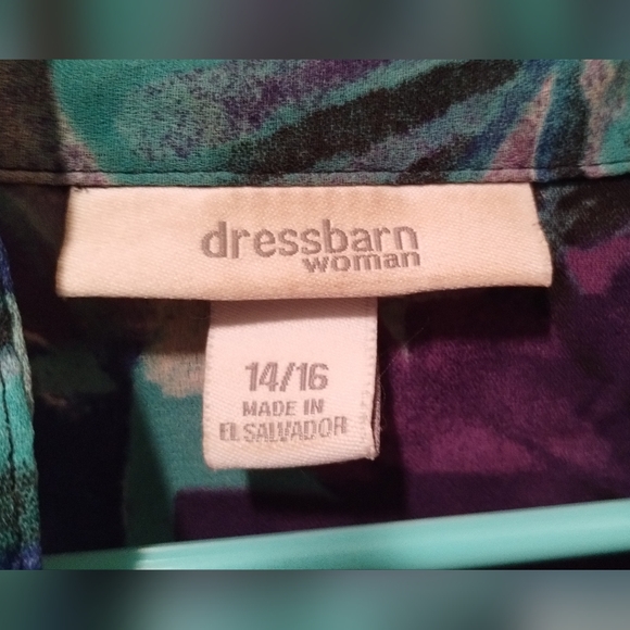 Dress Barn retro jacket-style top with shoulder pads! - Picture 4 of 10